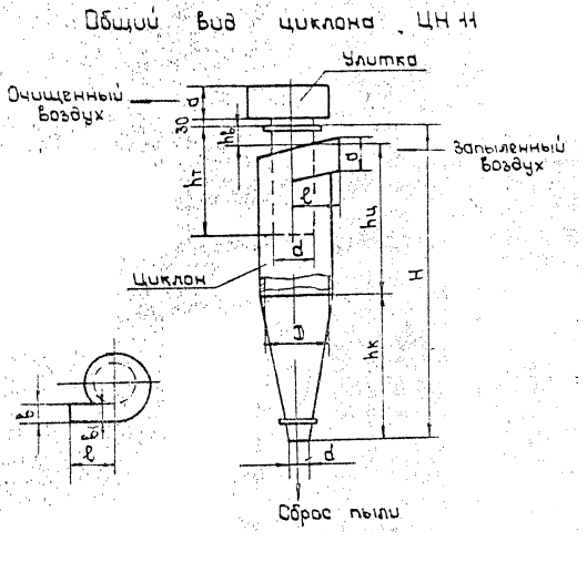 Циклон цн 11 чертеж